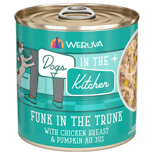 Funk in the Trunk (Chicken & Pumpkin Au Jus) Canned Dog Food 10 oz. - Dogs in the Kitchen - PetToba - Dogs in the Kitchen