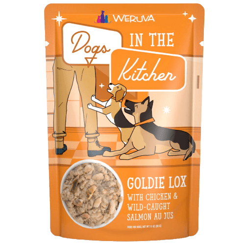 Goldie Lox (Chicken & Wild - Caught Salmon Au Jus) Dog Food Pouch 2.8 oz - Dogs in the Kitchen - PetToba - Dogs in the Kitchen