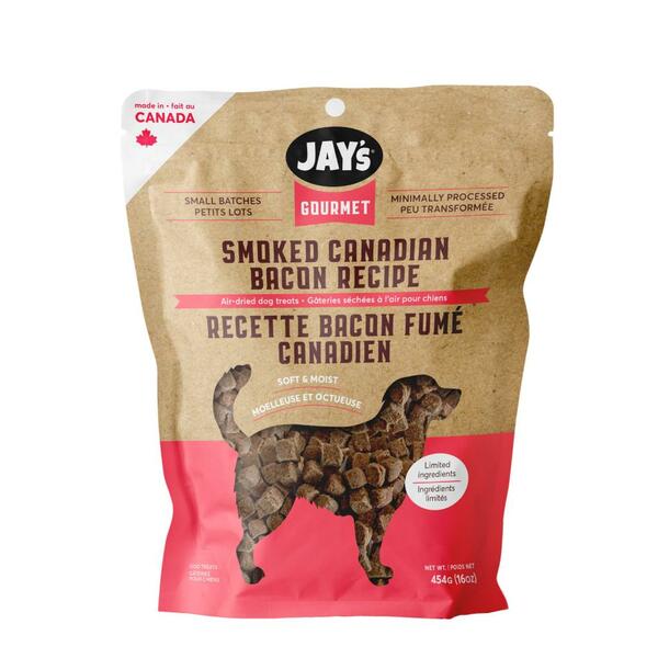 Gourmet Smocked Canadian Bacon Recipe - Air - Dried Dog Treats - Jay's - PetToba - Jay's