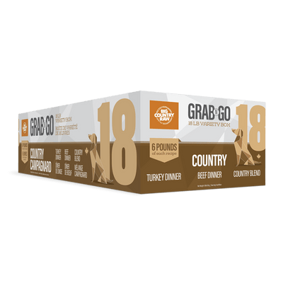 Grab N Go Country (Country Blend, Beef & Turkey Dinner) - Frozen Raw Dog Food - Big Country Raw - PetToba - Big Country Raw