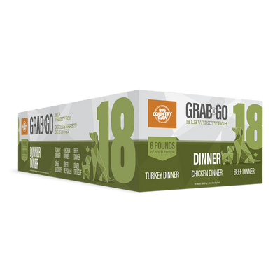 Grab N Go Dinner (Chicken, Beef & Turkey Dinner) - Frozen Raw Dog Food - Big Country Raw - PetToba - Big Country Raw