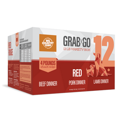 Grab N Go Red (Beef, Pork & Lamb) - Frozen Raw Dog Food - Big Country Raw - PetToba - Big Country Raw
