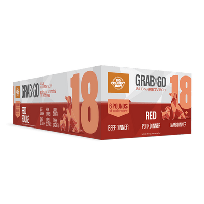 Grab N Go Red (Beef, Pork & Lamb) - Frozen Raw Dog Food - Big Country Raw - PetToba - Big Country Raw