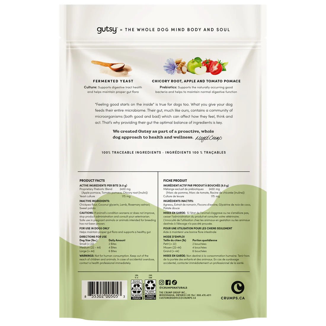 Gutsy Balance Bites - Dog Treats - Crumps' Naturals - PetToba - Crumps' Naturals