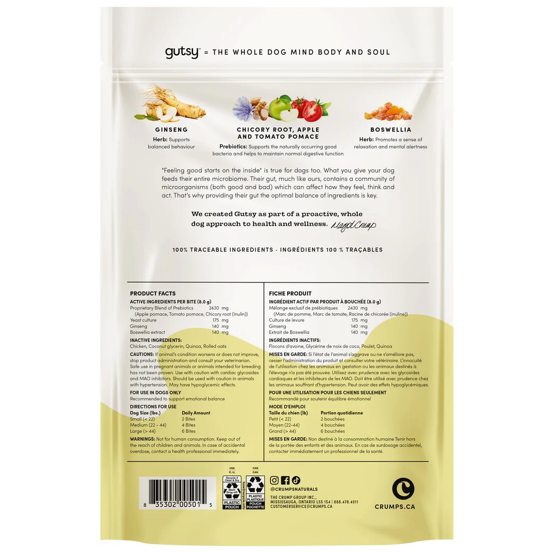 Gutsy Happy Bites - Dog Treats - Crumps' Naturals - PetToba - Crumps' Naturals