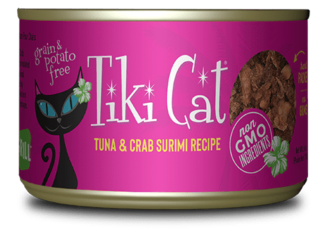 Hawaiian Grill GF Lanai Tuna Crab Surimi (2.8 | 6.0 oz) Wet Cat food - Tiki Cat - PetToba - Tiki Cat