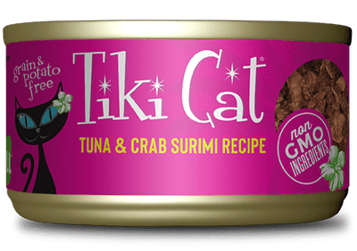 Hawaiian Grill GF Lanai Tuna Crab Surimi (2.8 | 6.0 oz) Wet Cat food - Tiki Cat - PetToba - Tiki Cat