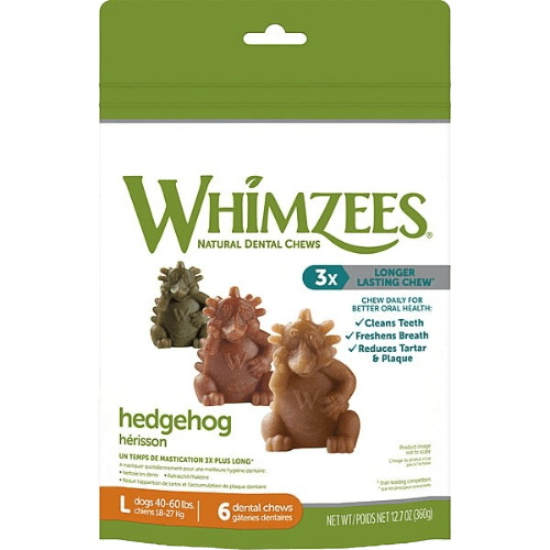 Hedgehog Large All Natural Daily Dental Treat for Dogs - Whimzees® - PetToba - Whimzees