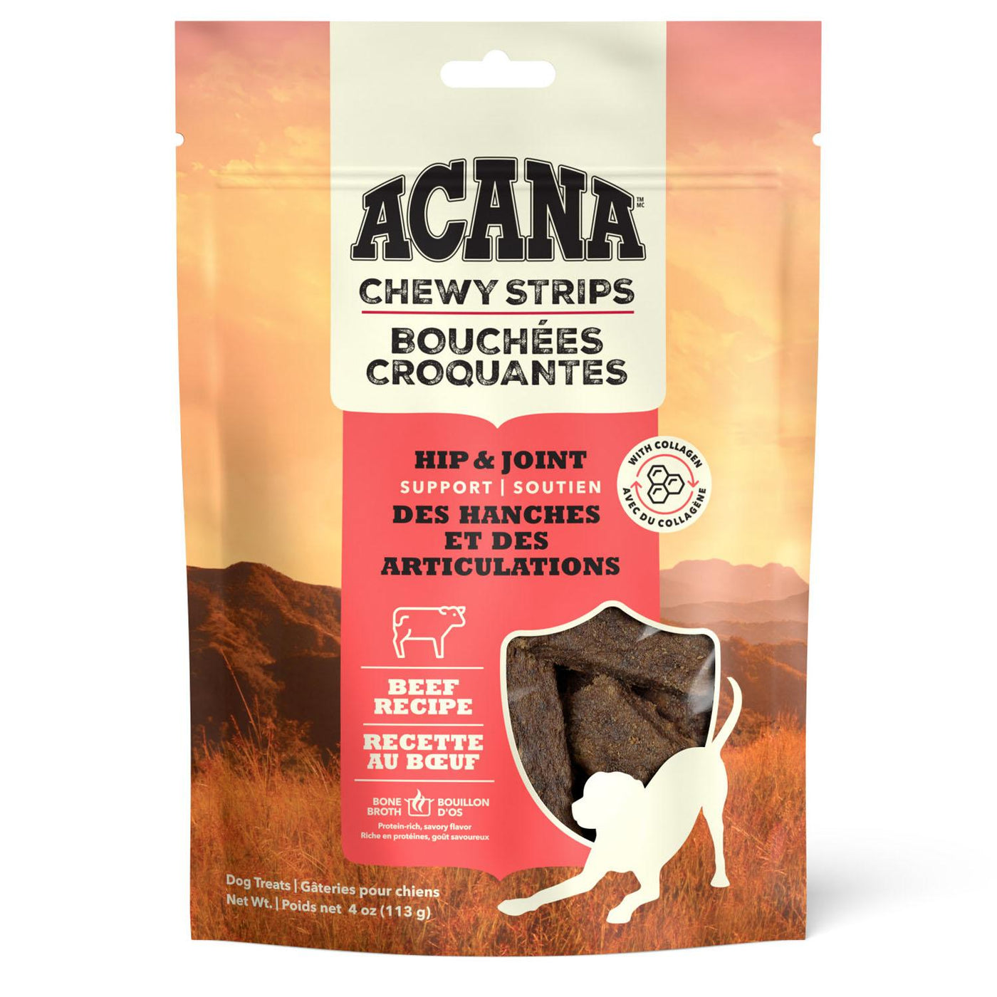 Hip & Joint Chewy Strips With Beef - Dog Treats - Acana - PetToba - ACANA