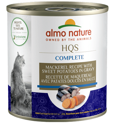 HQS Complete Mackerel Recipe With Sweet Potatoes In Gravy - Wet Cat Food - almo nature - PetToba - Almo Nature