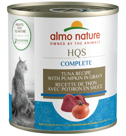 HQS Complete Tuna Recipe With Pumpkin In Gravy - Wet Cat Food - almo nature - PetToba - Almo Nature