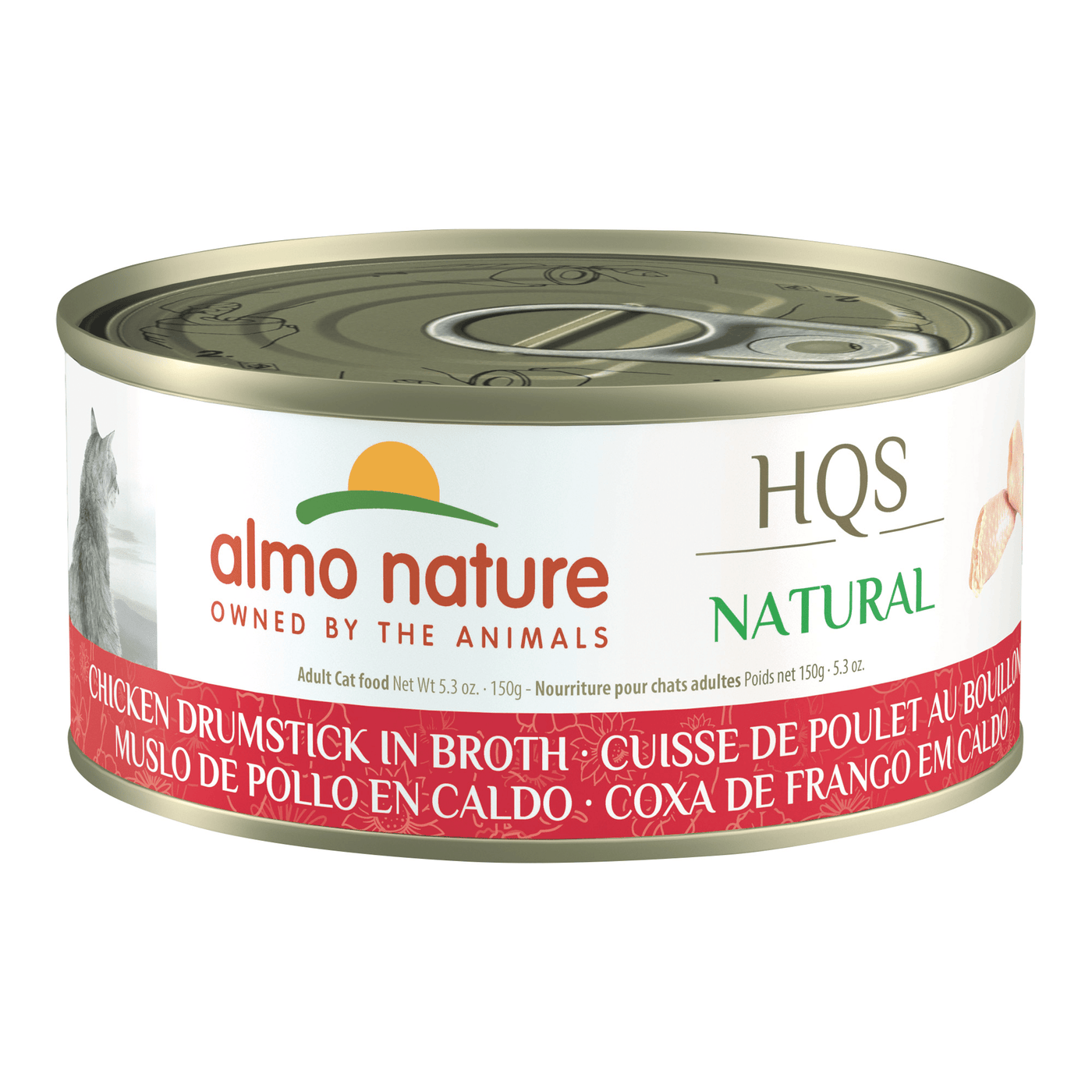 HQS Natural Chicken Drumstick In Broth - Wet Cat Food - almo nature - PetToba - Almo Nature