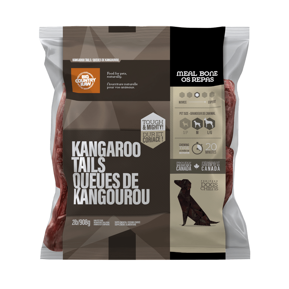 Kangaroo Tails - Frozen Raw Dog Treats - Big Country Raw - PetToba - Big Country Raw