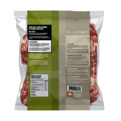 Lamb Neck Bone - Frozen Raw Dog Treats - Big Country Raw - PetToba - Big Country Raw