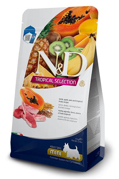 Lamb, Spelt, Oats And Tropical Fruits Adult Mini - Dry Dog Food - Farmina - PetToba-Farmina