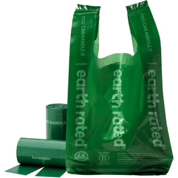 Lavender Poop Bags with Handles - Dog Supplies - Earth Rated - PetToba - Earth Rated