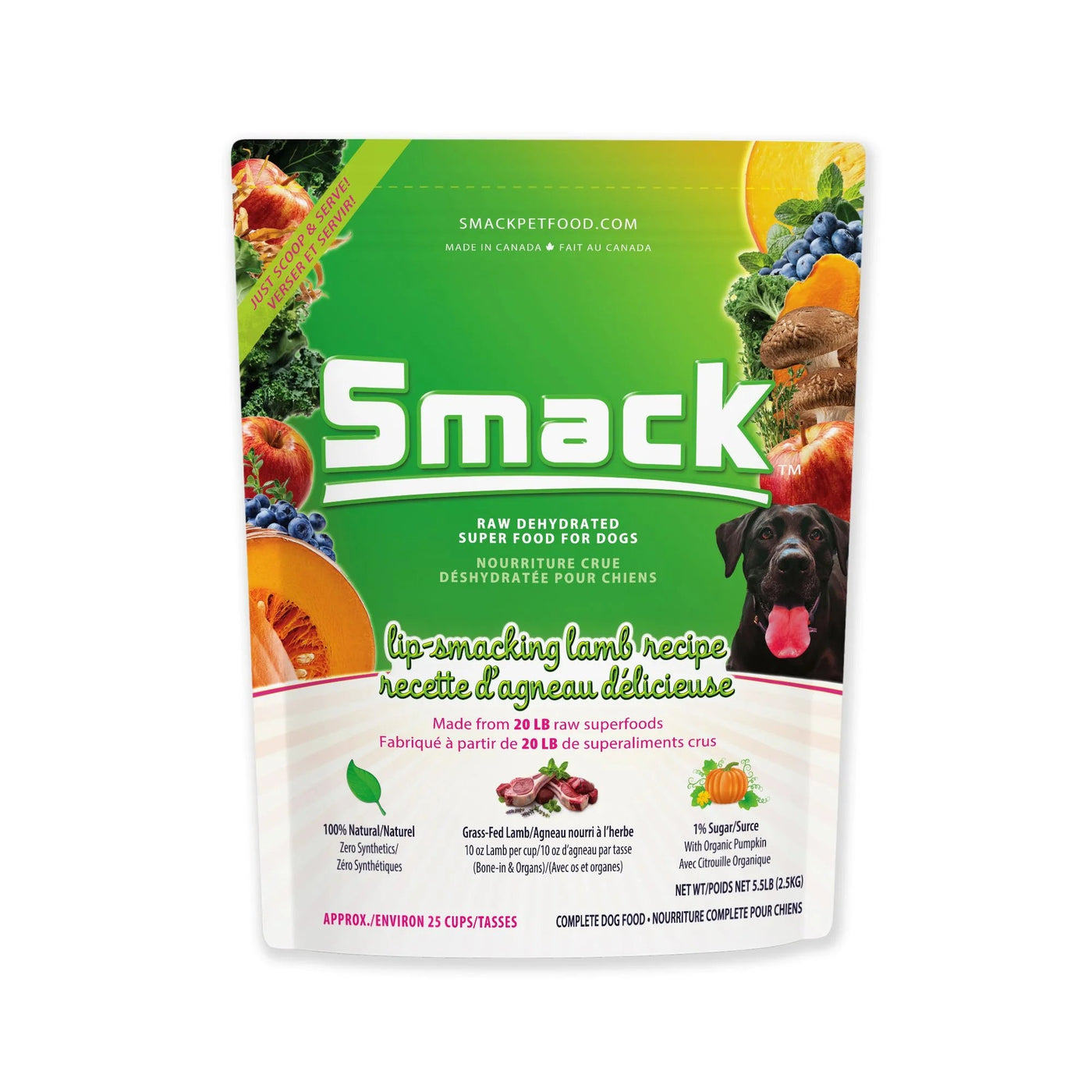 Lip Smacking Lamb - Dehydrated Raw Dog Food (250 gm , 1.5 kg) - Smack - PetToba - Smack Pet Food