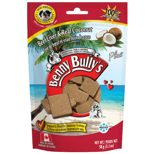 Liver Plus Coconut Dog Treats 58 gm - Benny Bullys - PetToba - Benny Bullys