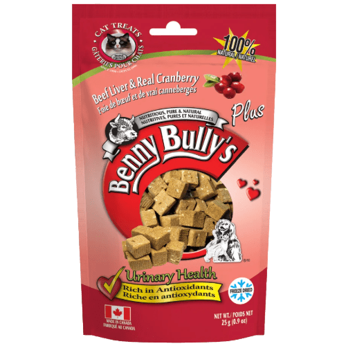 Liver Plus Cranberry Cat Treat 25g - Benny Bullys - PetToba - Benny Bullys