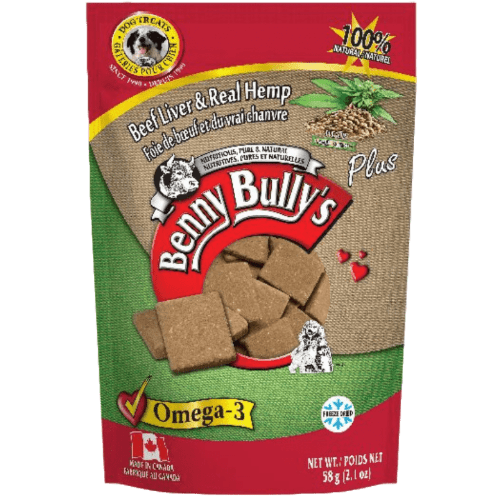 Liver Plus Hemp Dog Treats 58 gm - Benny Bullys - PetToba - Benny Bullys