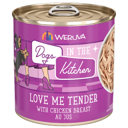 Love Me Tender (Chicken Breast Au Jus) Canned Dog Food 10 oz. - Dogs in the Kitchen - PetToba - Dogs in the Kitchen