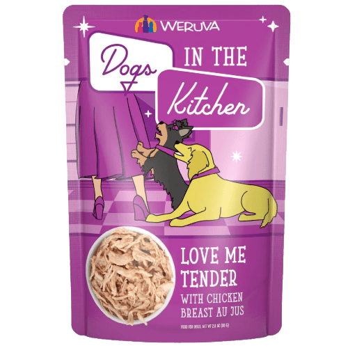 Love Me Tender (Chicken Breast Au Jus) Dog Food Pouch 2.8 oz - Dogs in the Kitchen - PetToba - Dogs in the Kitchen