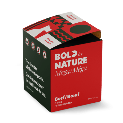 Mega Beef - Frozen Raw Dog Food - Bold By Nature - PetToba - Bold By Nature