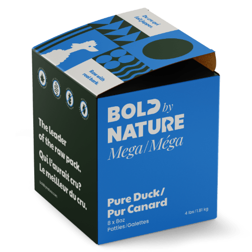 Mega Pure Duck - Frozen Raw Dog Food - Bold By Nature - PetToba - Bold By Nature