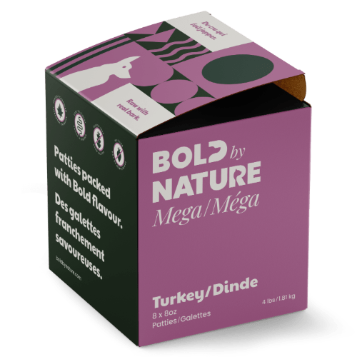 Mega Turkey - Frozen Raw Dog Food - Bold By Nature - PetToba - Bold By Nature