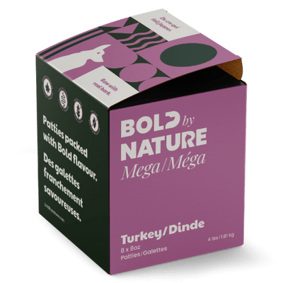 Mega Turkey - Frozen Raw Dog Food - Bold By Nature - PetToba - Bold By Nature