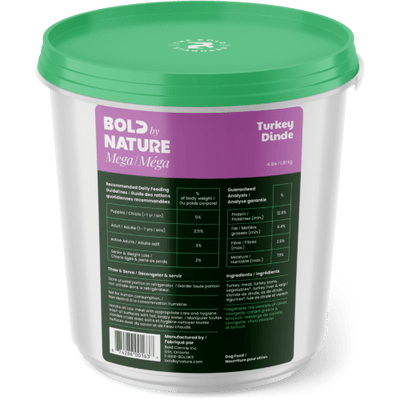 Mega Turkey - Frozen Raw Dog Food - Bold By Nature - PetToba - Bold By Nature