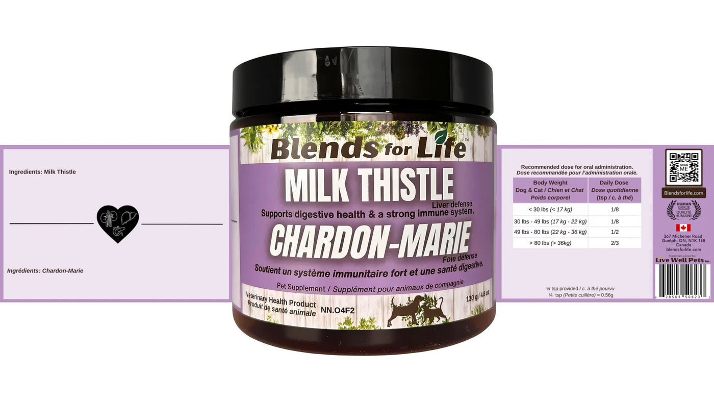 Milk Thistle - Dog & Cat Supplements - Blends for Life - PetToba - Blends for Life