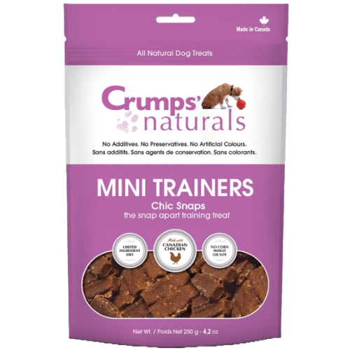 Mini Trainers Chic Snaps Dog Treats 4.2 oz - Crumps' Naturals - PetToba - Crumps' Naturals