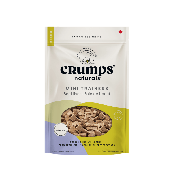 Mini Trainers Freeze Dried Beef Liver Bites - Dog Treats - Crumps' Naturals - PetToba - Crumps' Naturals