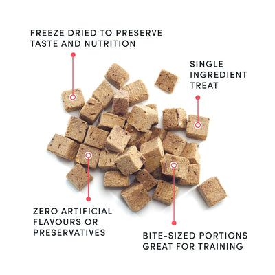 Mini Trainers Freeze Dried Pork Hearts - Dog Treats - Crumps' Naturals - PetToba - Crumps' Naturals
