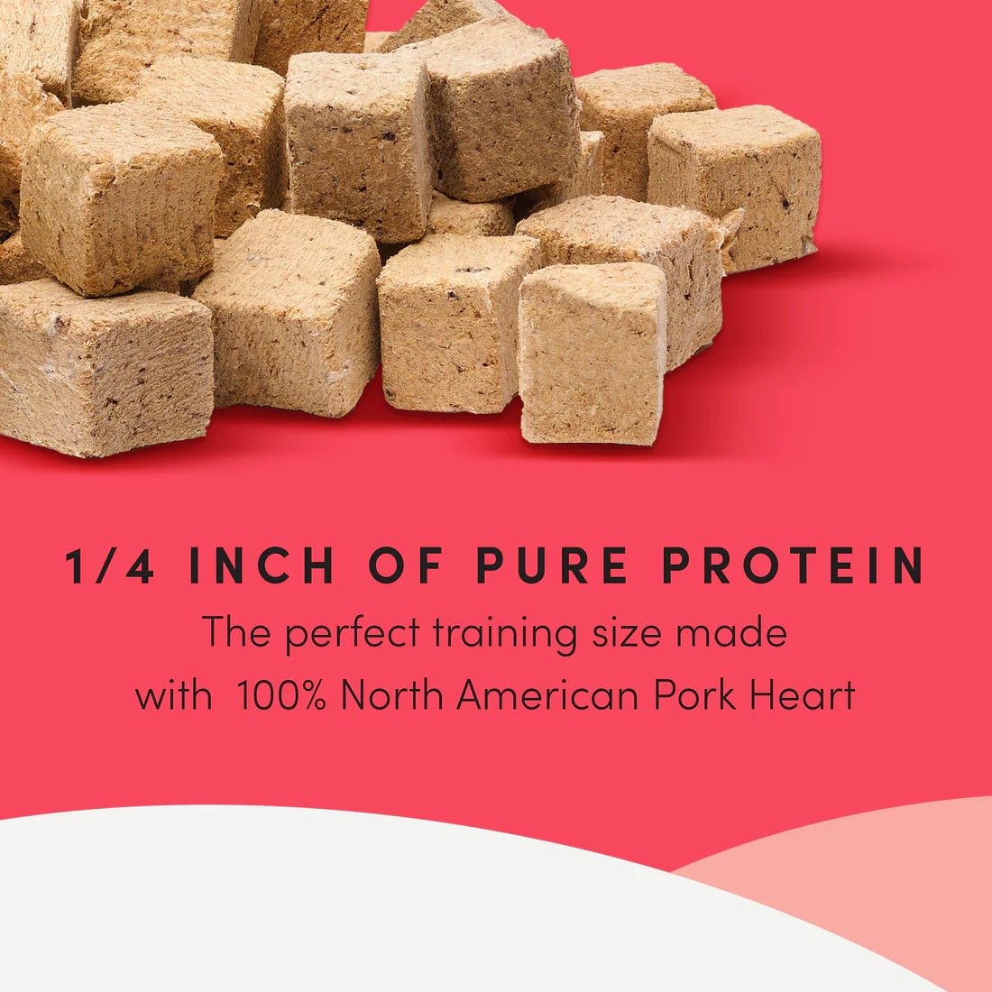 Mini Trainers Freeze Dried Pork Hearts - Dog Treats - Crumps' Naturals - PetToba - Crumps' Naturals