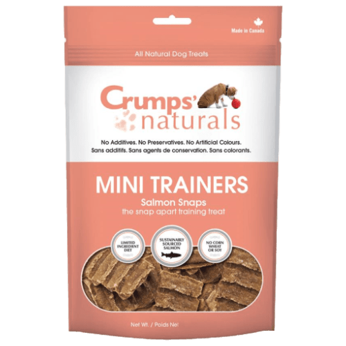 Mini Trainers Salmon Snaps Dog Treats 4.2 oz - Crumps' Naturals - PetToba - Crumps' Naturals