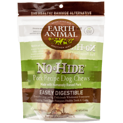 NoHide Chew Pork Small 2pk - Dog Chews - Earth Animal - PetToba - Earth Animal