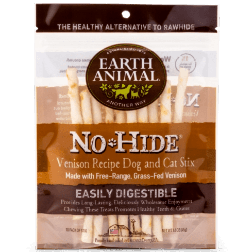 NoHide Chew Venison Stix (10pk) - Dog Chews - Earth Animal - PetToba - Earth Animal