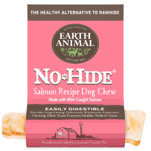 NoHide Chew Wild Caught Salmon Small 1pk - Dog Chews - Earth Animal - PetToba - Earth Animal