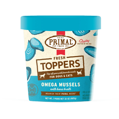 Omega Mussels - Frozen Food Topper - Primal Pet Foods - PetToba - Primal Pet Foods
