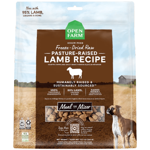 Pasture - raised Lamb - Freeze - Dried Raw Dog Food - Open Farm - PetToba - Open Farm