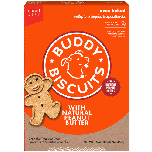 Peanut Butter Healthy Whole Grain Oven Baked Dog Treats - Buddy Biscuits - PetToba - Buddy Biscuits