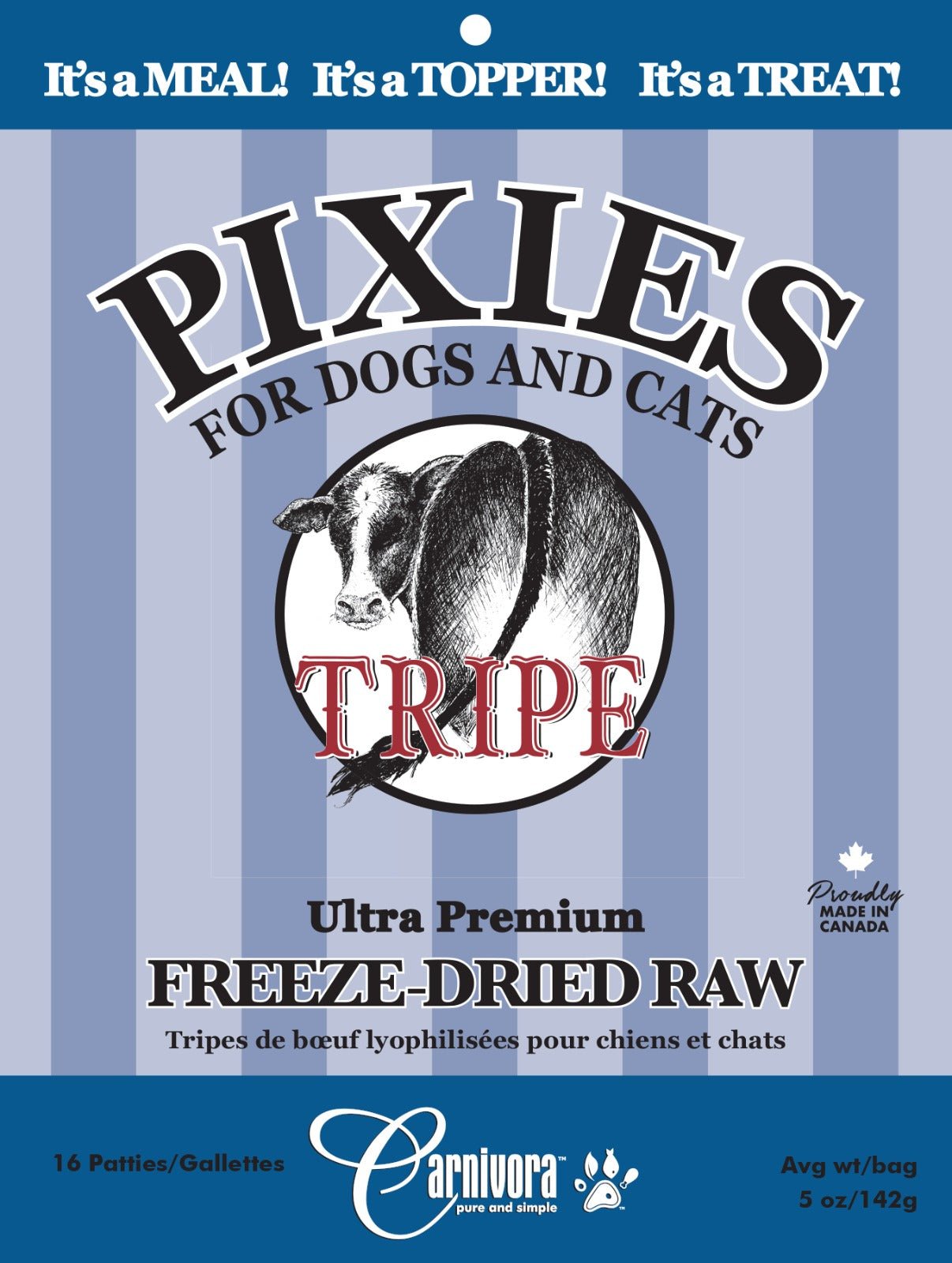 Pixies Beef Tripe - Freeze Dried Raw Food - Carnivora - PetToba - Carnivora