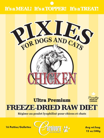 Pixies Chicken Diet - Freeze Dried Raw Food - Carnivora - PetToba - Carnivora