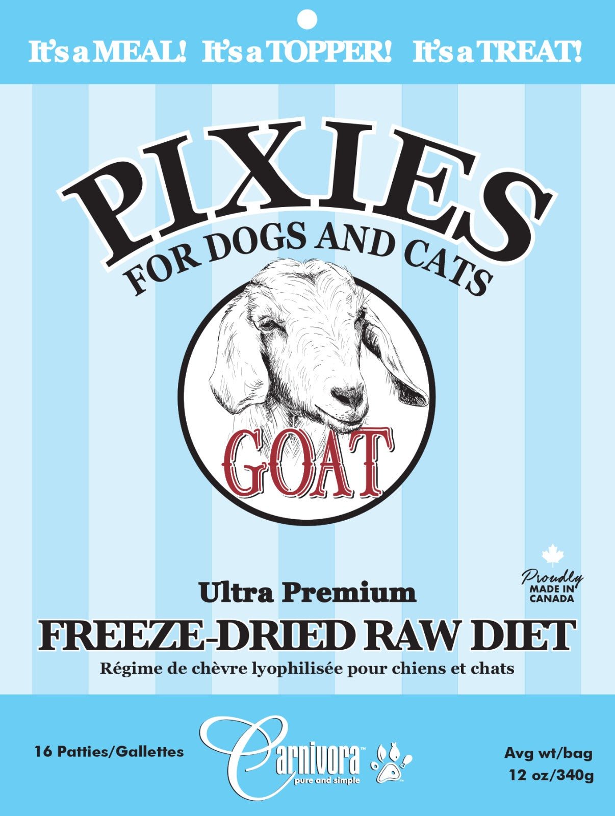 Pixies Goat Diet - Freeze Dried Raw Food - Carnivora - PetToba - Carnivora