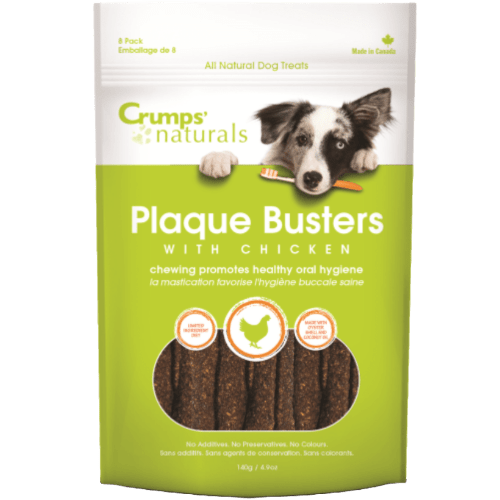 Plaque Busters Chicken Dog Chew 7" - Crumps' Naturals - PetToba - Crumps' Naturals