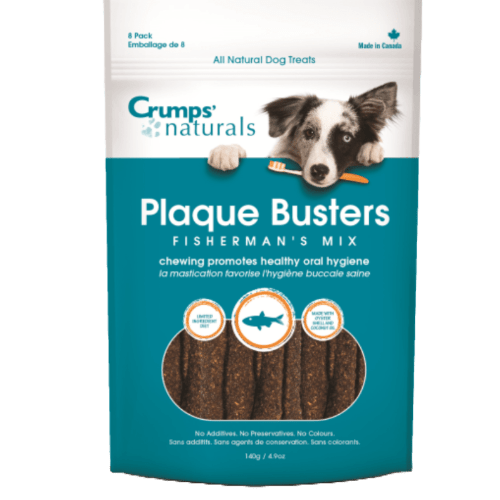 Plaque Busters Fisherman's Mix Dog Chew 7" - Crumps' Naturals - PetToba - Crumps' Naturals