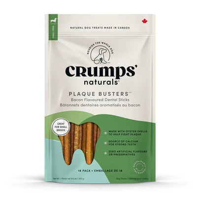 Plaque Busters with Bacon Dog Chew 7" - Crumps' Naturals - PetToba-Crumps' Naturals