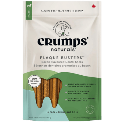 Plaque Busters with Bacon - Dog Chew - Crumps' Naturals - PetToba - Crumps' Naturals